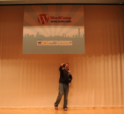 Matt at WordCamp 2009